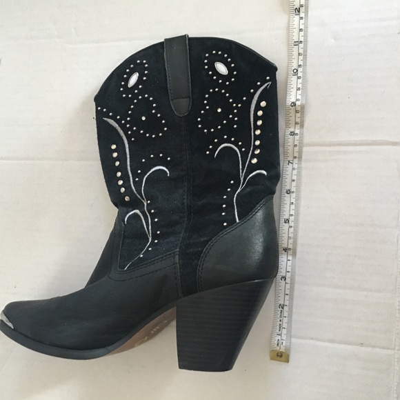 DINGO Ava Leather and Suede Cowboy Boots Sz9 - Picture 11 of 13